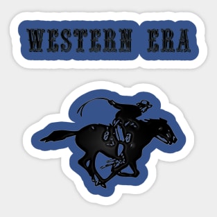 Western Era - Cowboy on Horseback 2 Sticker